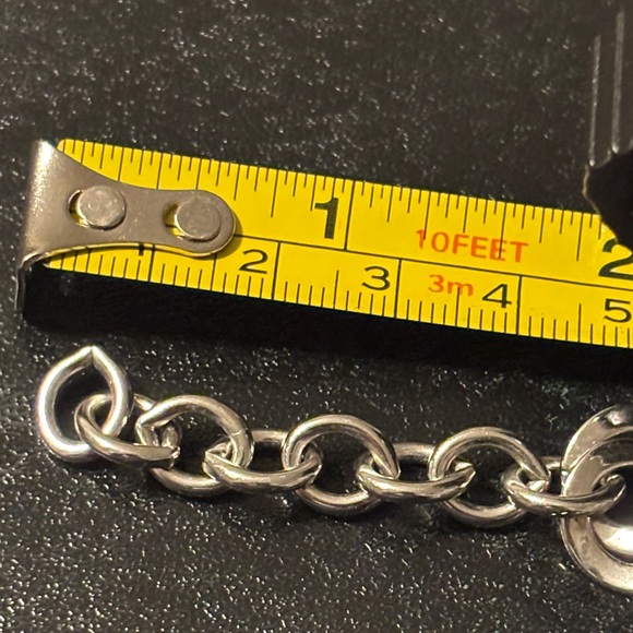 Silver Tone Double Link Monet Curb Chain Necklace - Picture 7 of 8